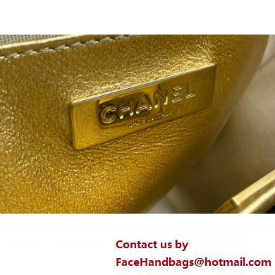 Chanel Lambskin  &  Gold-Tone Metal Star Handbag AS4579 Metallic Gold 2023